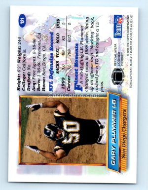 1994 Finest #121 Gary Plummer San Diego Chargers