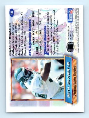 1994 Finest #137 Seth Joyner Philadelphia Eagles