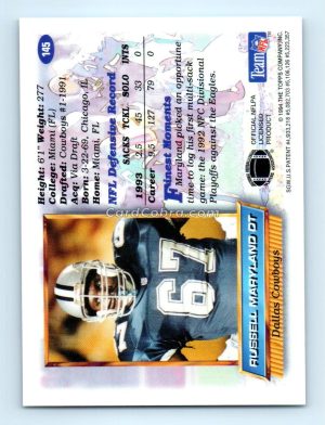 1994 Finest #145 Russell Maryland Dallas Cowboys