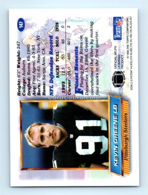 1994 Finest #147 Kevin Greene Pittsburgh Steelers