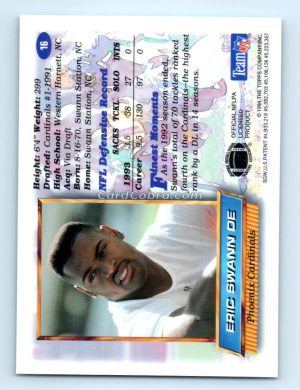 1994 Finest #16 Eric Swann Phoenix Cardinals