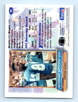 1994 Finest #161 Herman Moore Detroit Lions