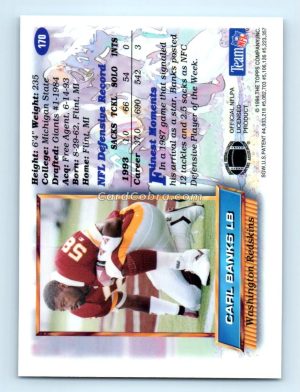 1994 Finest #170 Carl Banks Washington Redskins