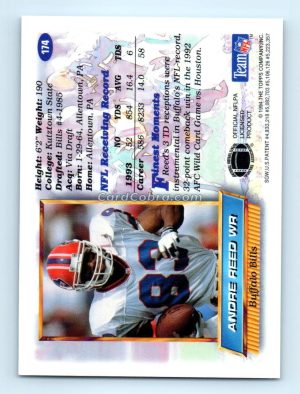 1994 Finest #174 Andre Reed Buffalo Bills