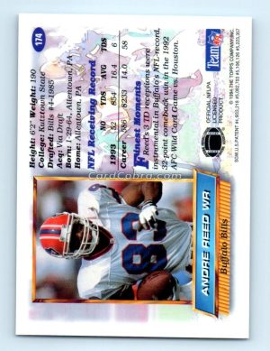 1994 Finest #174 Andre Reed Buffalo Bills