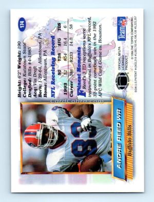 1994 Finest #174 Andre Reed Buffalo Bills