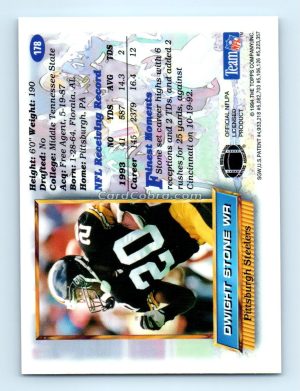 1994 Finest #178 Dwight Stone Pittsburgh Steelers