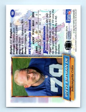 1994 Finest #183 Steve Emtman Indianapolis Colts