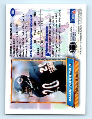 1994 Finest #185 Mark Carrier Chicago Bears