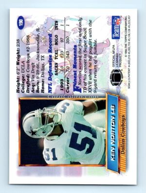 1994 Finest #190 Ken Norton Dallas Cowboys