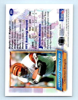 1994 Finest #211 Harold Green Cincinnati Bengals