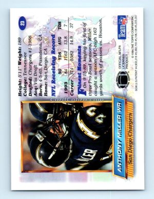 1994 Finest #23 Anthony Miller San Diego Chargers