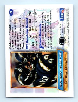 1994 Finest #23 Anthony Miller San Diego Chargers