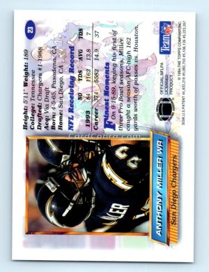 1994 Finest #23 Anthony Miller San Diego Chargers