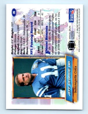 1994 Finest #28 Jeff George Indianapolis Colts