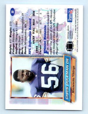 1994 Finest #32 Chris Doleman Minnesota Vikings