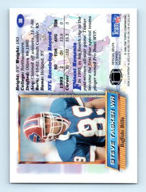 1994 Finest #38 Steve Tasker Buffalo Bills