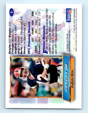 1994 Finest #5 Jim Kelly Buffalo Bills