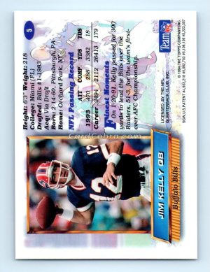 1994 Finest #5 Jim Kelly Buffalo Bills