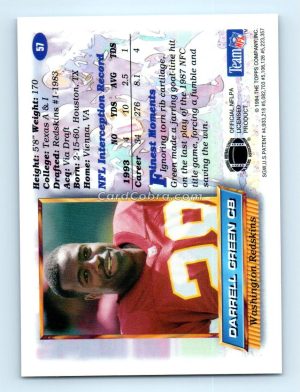 1994 Finest #57 Darrell Green Washington Redskins