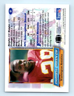 1994 Finest #57 Darrell Green Washington Redskins