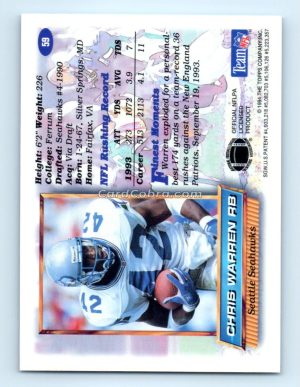 1994 Finest #59 Chris Warren Seattle Seahawks