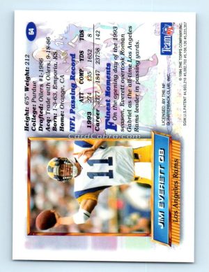 1994 Finest #64 Jim Everett Los Angeles Rams