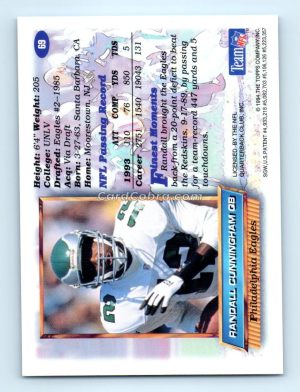 1994 Finest #69 Randall Cunningham Philadelphia Eagles