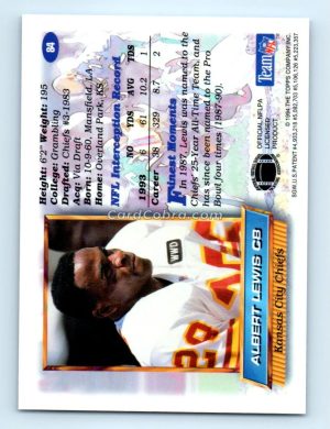 1994 Finest #84 Albert Lewis Kansas City Chiefs