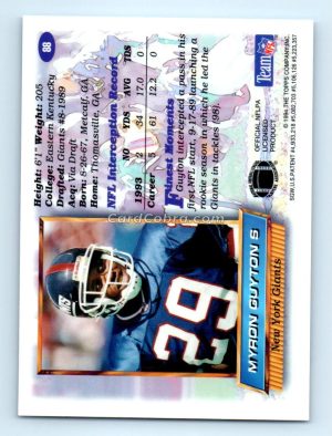 1994 Finest #88 Myron Guyton New York Giants