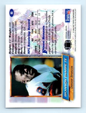 1994 Finest #93 Shannon Sharpe Denver Broncos