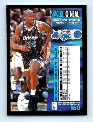 1994 Fleer #160 Shaquille O'Neal Orlando Magic