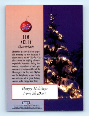 1994 SkyBox #16 Jim Kelly Happy Holidays Promo Buffalo Bills