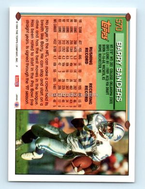 1994 Topps #570 Barry Sanders Detroit Lions