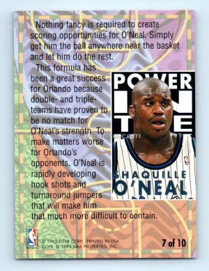 1994 Ultra Power in the Key #7 Shaquille O'Neal Orlando Magic