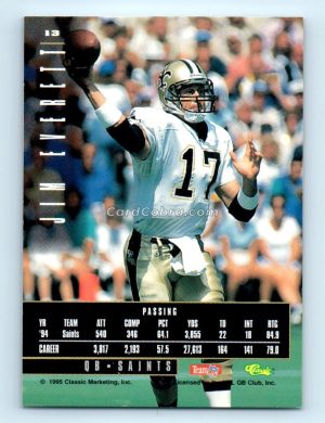 1995 Classic Images Limited #13 Jim Everett New Orleans Saints