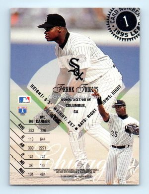 1995 Leaf #1 Frank Thomas Chicago White Sox