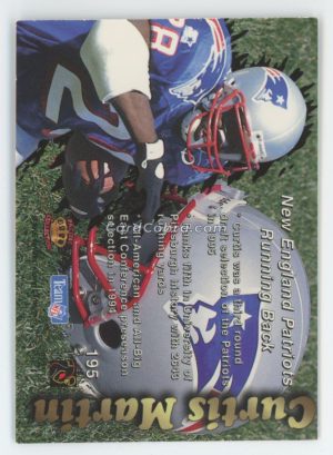 1995 Pacific Collection #195 Curtis Martin New England Patriots Rookie Card