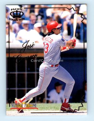 1995 Pacific National Packtime #9 Jose Canseco Texas Rangers