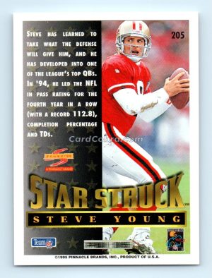 1995 Score #205 Steve Young San Francisco 49ers