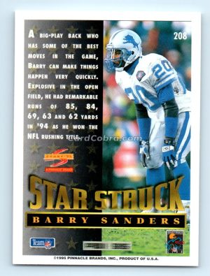 1995 Score #208 Barry Sanders Detroit Lions