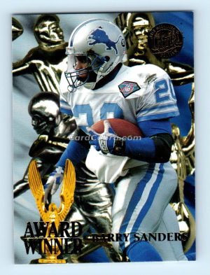 1995 Ultra Award Winners Gold Medallion #4 Barry Sanders Detroit Lions