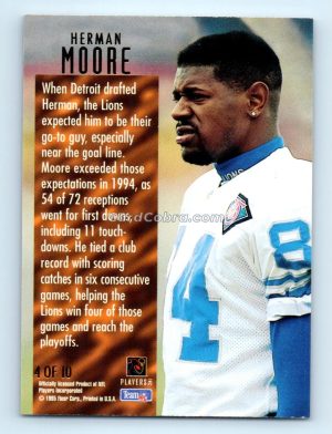 1995 Ultra Touchdown Kings #4 Herman Moore Detroit Lions