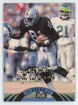 1996 Classic NFL Experience Artists Proof #36 Tim Brown /499 Oakland Raiders