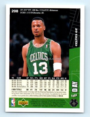 1996 Collectors Choice #208 Todd Day Boston Celtics