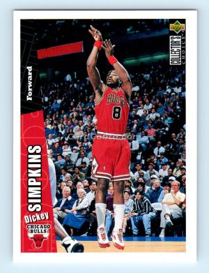 1996 Collectors Choice #217 Dickey Simpkins Chicago Bulls