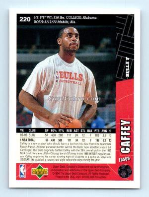 1996 Collectors Choice #220 Jason Caffey Chicago Bulls