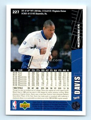 1996 Collectors Choice #227 Terry Davis Dallas Mavericks