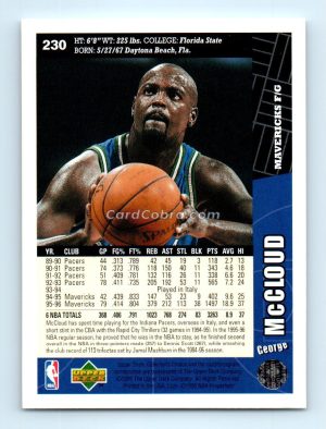 1996 Collectors Choice #230 George McCloud Dallas Mavericks