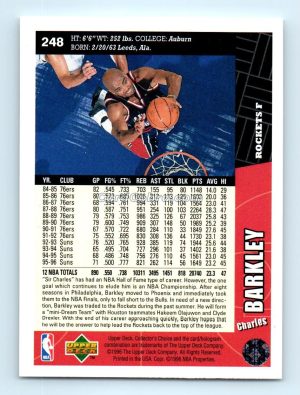 1996 Collector's Choice #248 Charles Barkley Houston Rockets